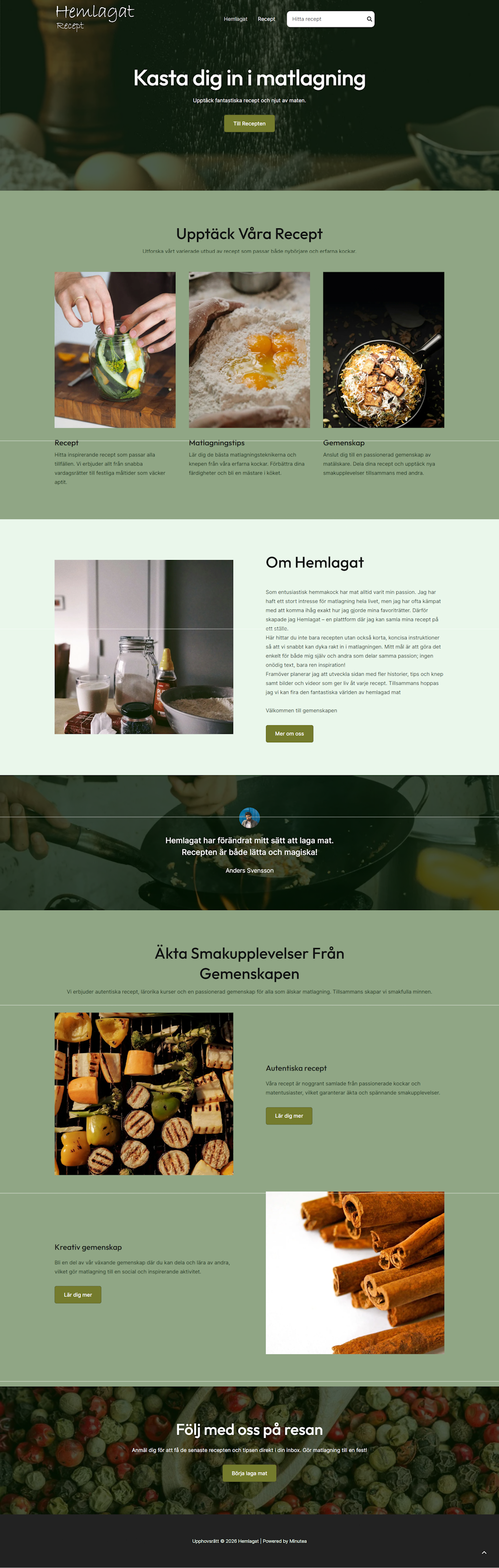 Kundcase Hemlagat Recept