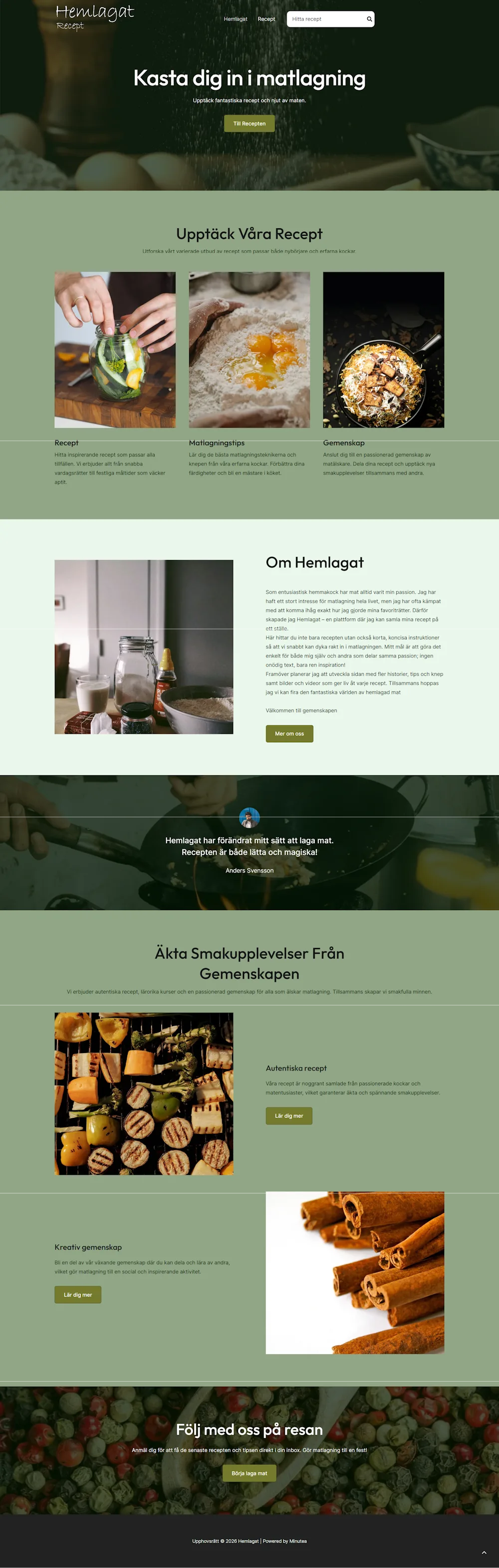 Kundcase Hemlagat Recept