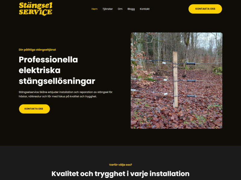 Stängselservice Hemsida